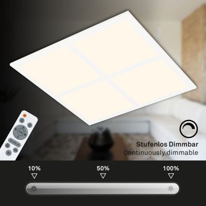 Briloner 7387-016 - RGBW Dimmable ceiling light LED/24W/230V 3000-6500K + remote control