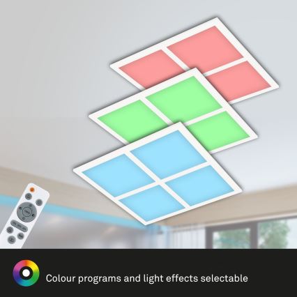 Briloner 7387-016 - RGBW Dimmable ceiling light LED/24W/230V 3000-6500K + remote control