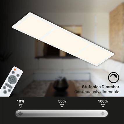 Briloner 7388-016 - RGBW Dimmable ceiling light LED/24W/230V 3000-6500K + remote control