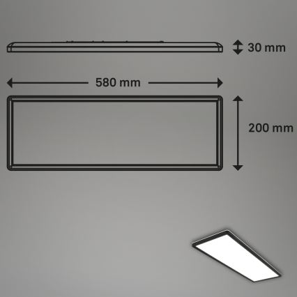 Briloner 7402-415 - LED Ceiling light SLIM LED/22W/230V