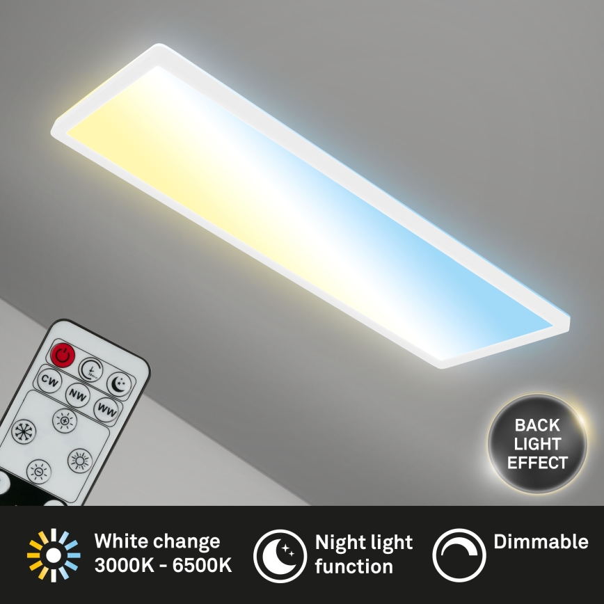 Briloner 7403-016 - LED Dimmable ceiling light SLIM LED/23W/230V 2700-6500K + remote control