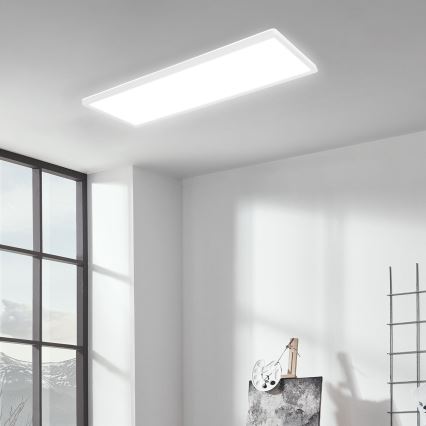 Briloner 7404-016 - Dimmable RGBW Surface-Mounted LED Panel, 22W, 230V, 4000K + Remote Control