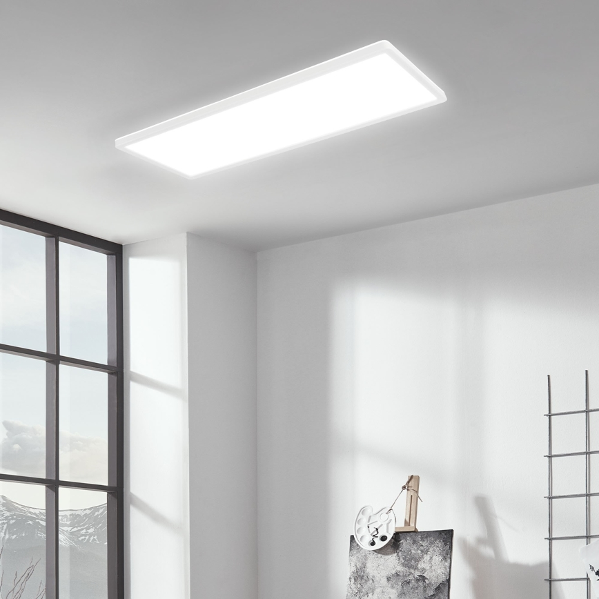 Briloner 7404-016 - Dimmable RGBW Surface-Mounted LED Panel, 22W, 230V, 4000K + Remote Control