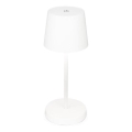 Briloner 7423016 - LED Dimmable rechargeable outdoor table lamp LED/2,6W/5V IP44 white