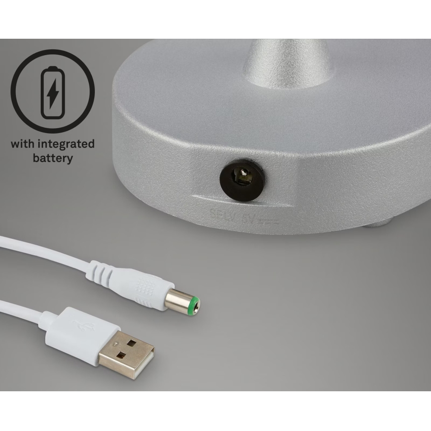 Briloner 7445-014 - LED Dimmable rechargeable outdoor touch table lamp LED/3W/5V IP44 2000 mAh