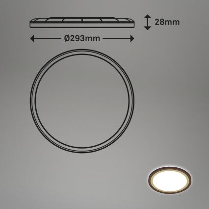 Briloner 7454-417 - LED Ceiling light DECO LED/18W/230V