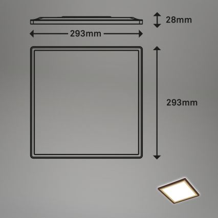 Briloner 7457-417 - LED Ceiling light DECO LED/18W/230V