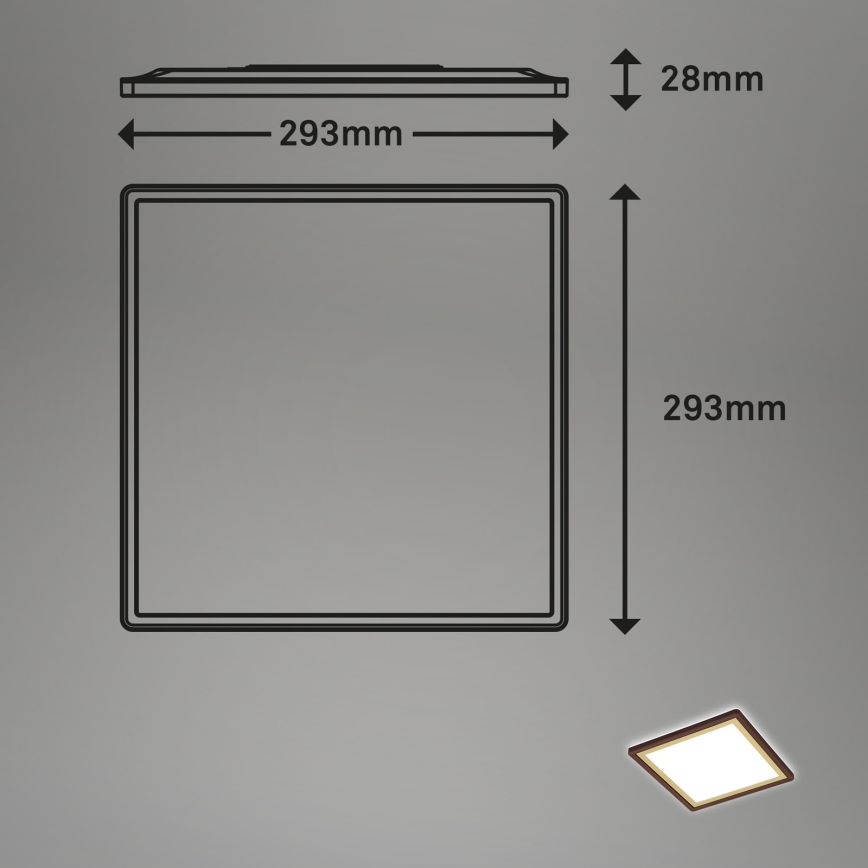 Briloner 7457-417 - LED Ceiling light DECO LED/18W/230V