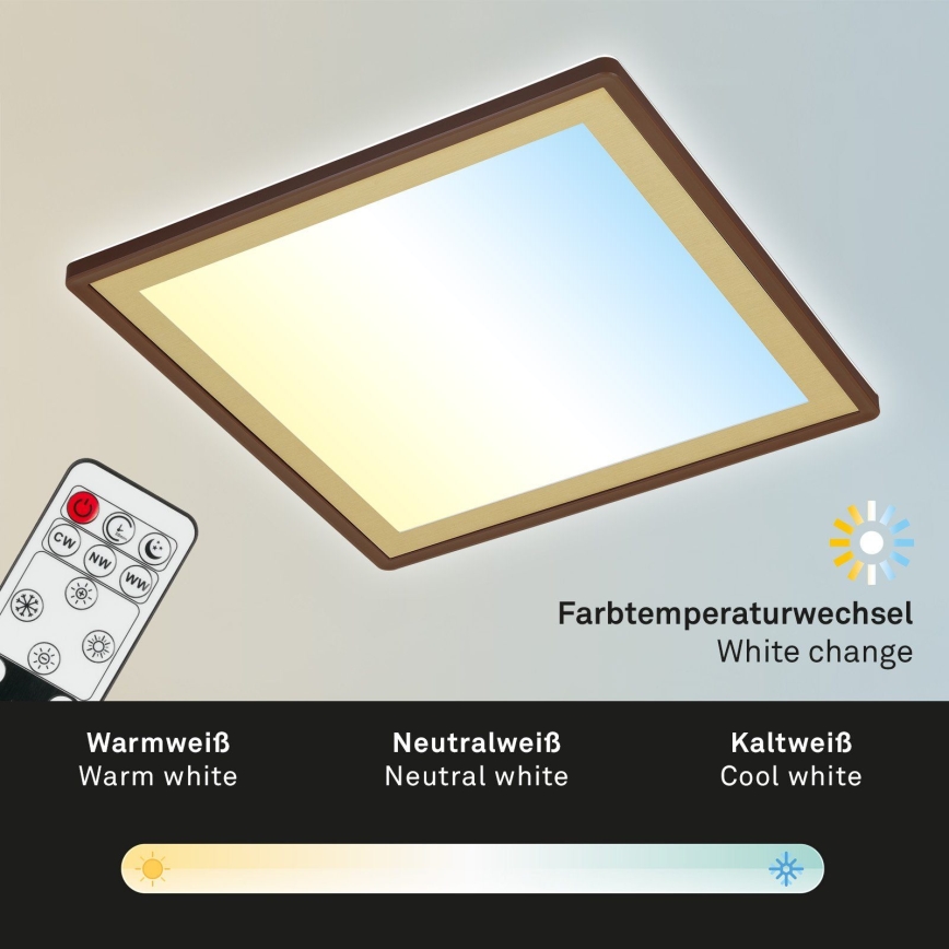 Briloner 7459-417 - LED Dimmable ceiling light DECO LED/24W/230V 2700-6500K + remote control