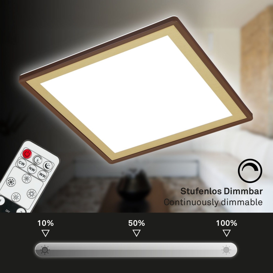 Briloner 7459-417 - LED Dimmable ceiling light DECO LED/24W/230V 2700-6500K + remote control