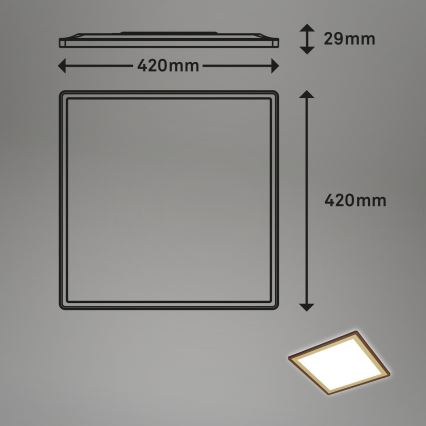 Briloner 7459-417 - LED Dimmable ceiling light DECO LED/24W/230V 2700-6500K + remote control