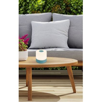 Briloner 7461010 - LED Dimmable rechargeable outdoor table lamp LED/2W/5V IP44 blue
