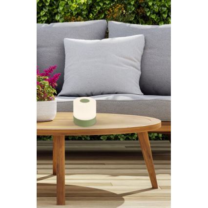 Briloner 7461019 - LED Dimmable rechargeable outdoor table lamp LED/2W/5V IP44 green