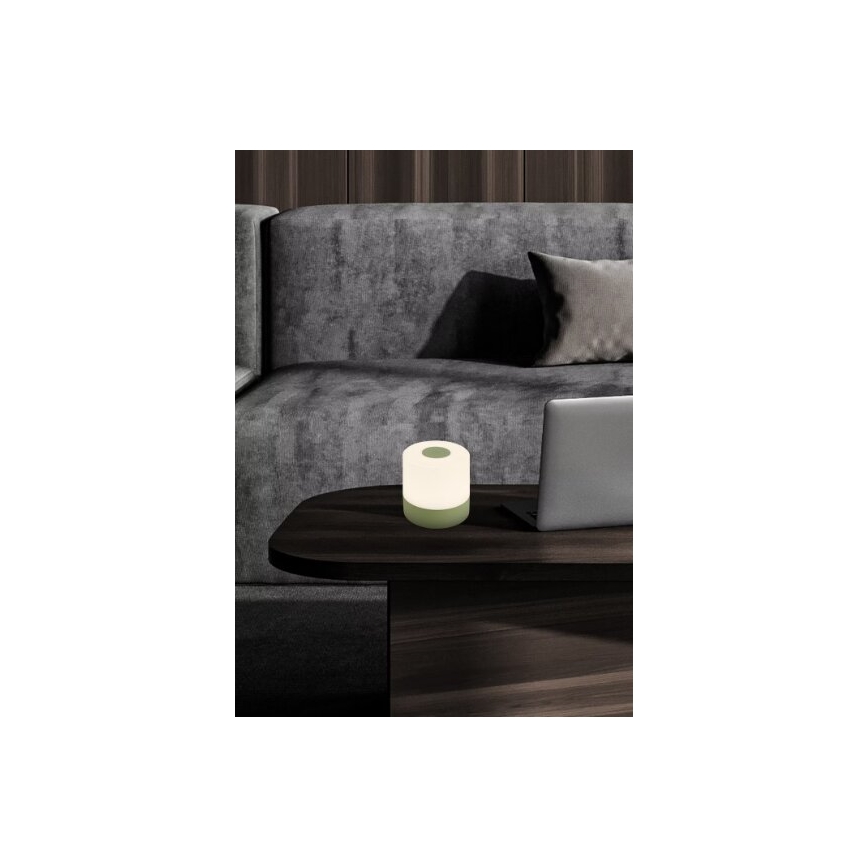 Briloner 7461019 - LED Dimmable rechargeable outdoor table lamp LED/2W/5V IP44 green