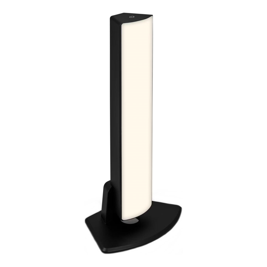Briloner 7474-015 - LED Dimmable touch rechargeable outdoor table lamp 2in1 LED/7W/5V 2200 mAh USB 3000K IP44 black