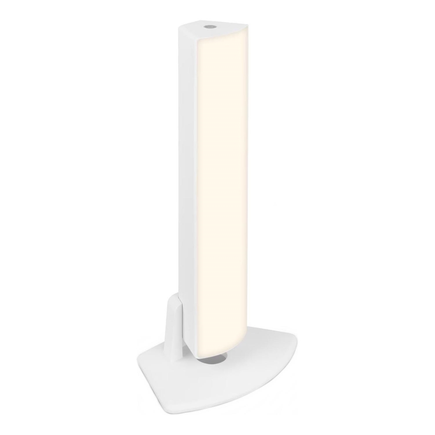 Briloner 7474-016 - LED Dimmable touch rechargeable outdoor table lamp 2in1 LED/7W/5V 2200 mAh USB 3000K IP44 white