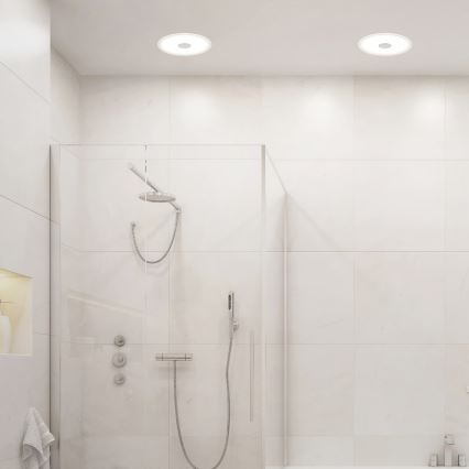 Briloner 7481019 - LED Bathroom Recessed Ceiling Light LED/12W/230V 3000/4000/6500K IP44 White