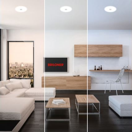 Briloner 7482019 - LED Bathroom Recessed Downlight LED/14W/230V 3000/4000/6500K IP44 White