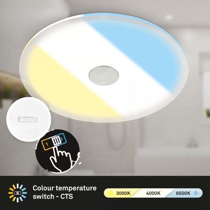 Briloner 7482019 - LED Bathroom Recessed Downlight LED/14W/230V 3000/4000/6500K IP44 White