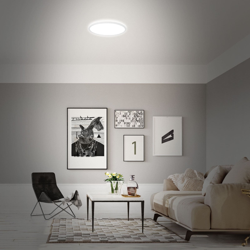 Briloner 7494016 - LED RGBW Dimmable SMART Ceiling Light LED/22W/230V 4000K Ø 42 cm Wi‑Fi Tuya + remote control