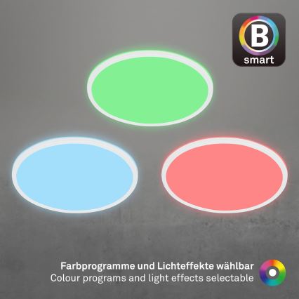 Briloner 7494016 - LED RGBW Dimmable SMART Ceiling Light LED/22W/230V 4000K Ø 42 cm Wi‑Fi Tuya + remote control