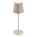 Briloner 7508011 - LED Dimmable rechargeable outdoor table lamp 2in1 LED/2,5W/5V IP44 beige