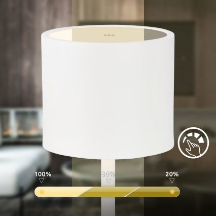 Briloner 7521016 - SIGO LED dimmable rechargeable outdoor table lamp LED/2,5W/5V IP44 2600 mAh white