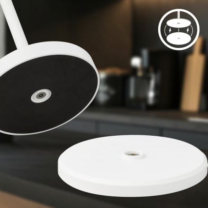 Briloner 7521016 - SIGO LED dimmable rechargeable outdoor table lamp LED/2,5W/5V IP44 2600 mAh white