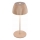 Briloner 7552-011 - Dimmable Rechargeable Touch Mini LED Outdoor Table Lamp, 1.5W/5V, IP44, 1800 mAh, Beige