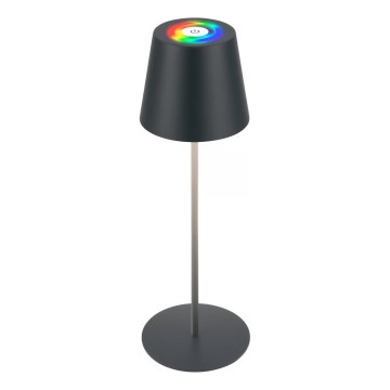 Briloner 7559015 - COLORIS LED RGB Dimmable Rechargeable Outdoor Table Lamp LED/3,5W/5V IP44 2000 mAh Anthracite Wi-Fi Tuya