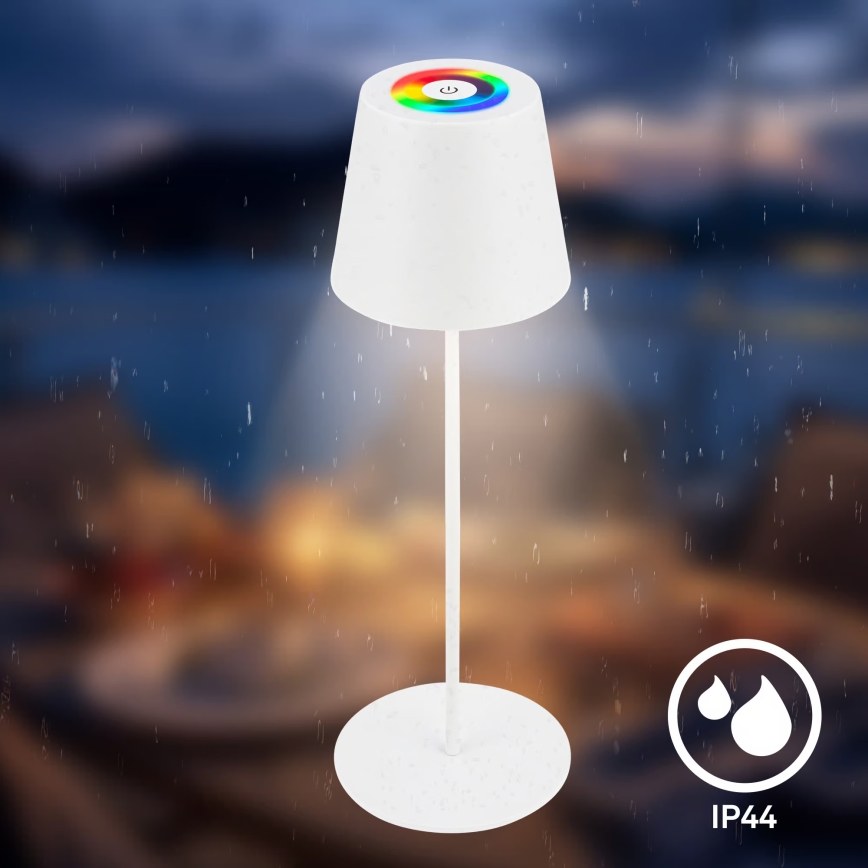 Briloner 7559016 - LED RGB Dimmable Rechargeable Outdoor Table Lamp COLORIS LED/3.5W/5V IP44 2000 mAh Wi-Fi Tuya