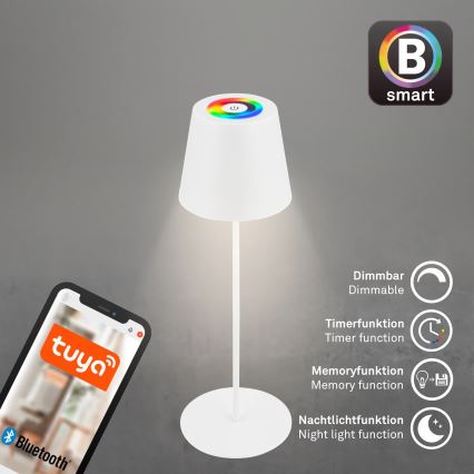 Briloner 7559016 - LED RGB Dimmable Rechargeable Outdoor Table Lamp COLORIS LED/3.5W/5V IP44 2000 mAh Wi-Fi Tuya