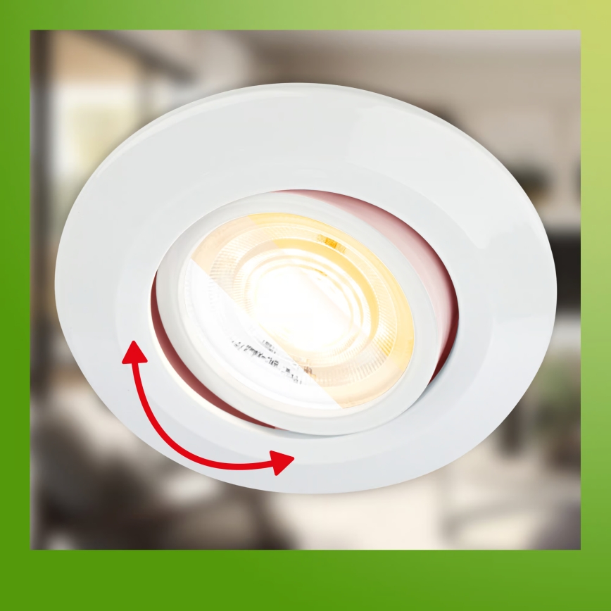 Briloner 7586036 - SET of 3 LED bathroom recessed downlights KLIRA LED/4,9W/230V 2500/3000/4000K IP23 white