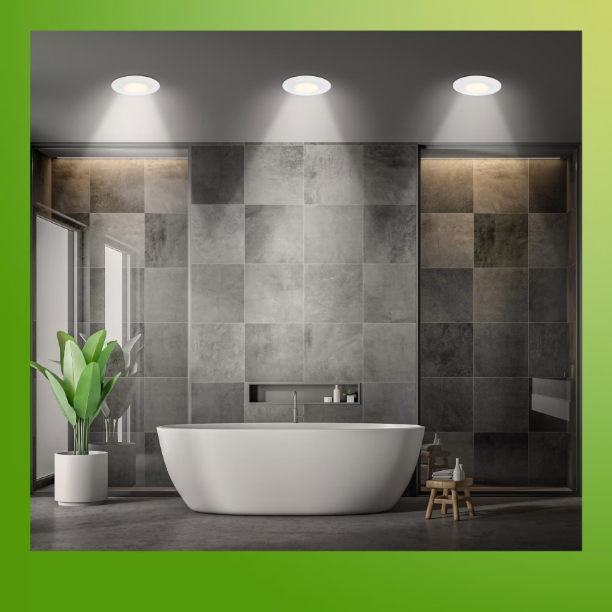 Briloner 7588036 - Set of 3 LED bathroom recessed downlights KLIRA LED/4.9W/230V 2500/3000/4000K IP44 white