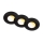 Briloner 7589035 - Set of 3 Dimmable LED Bathroom Recessed Downlights KLIRA 1xLED/4.9W/230V 2500/3000/4000K IP44 Black