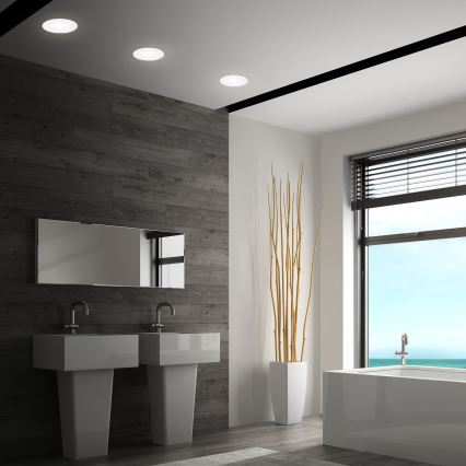 Briloner 7605036 - SET of 3 LED bathroom recessed downlights LED/4,9W/230V 2700/4000/6500K IP44 white