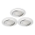 Briloner 8309-039 - SET 3x LED Dimmable bathroom recessed light LED/5W/230V IP23