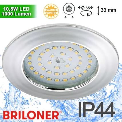 Briloner 8310-018 - LED Bathroom recessed light LED/10,5W/230V IP44