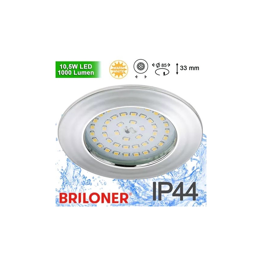 Briloner 8310-018 - LED Bathroom recessed light LED/10,5W/230V IP44