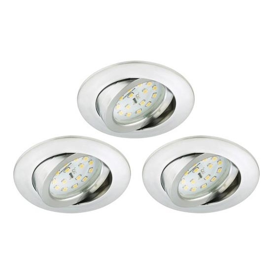 Briloner 8312-039 - SET 3x LED Bathroom recessed light LED/5W/230V IP23