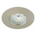 Briloner 8316-012 - LED Dimmable Recessed Bathroom Ceiling Light LED/5.5W/230V IP44 Matte Chrome