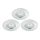 Briloner 8316-039-SET 3x LED Dimmable bathroom recessed light LED/5,5W/230V IP44