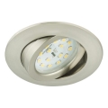 Briloner 8317-012 - Dimmable LED bathroom recessed downlight LED/5.5W/230V IP23 matte chrome