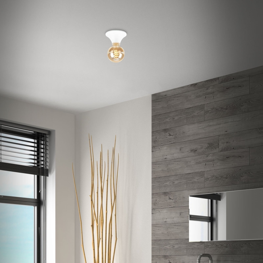 Briloner - Bathroom ceiling light 1x E27/10W/230V IP44 white