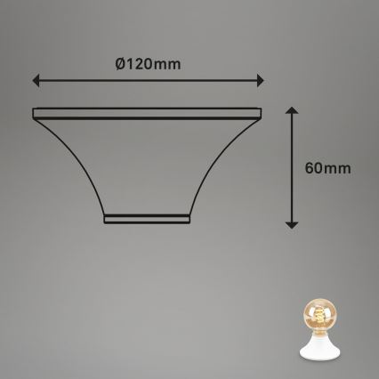 Briloner - Bathroom ceiling light 1x E27/10W/230V IP44 white