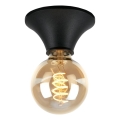 Briloner - Bathroom ceiling light 1xE27/10W/230V IP44 black