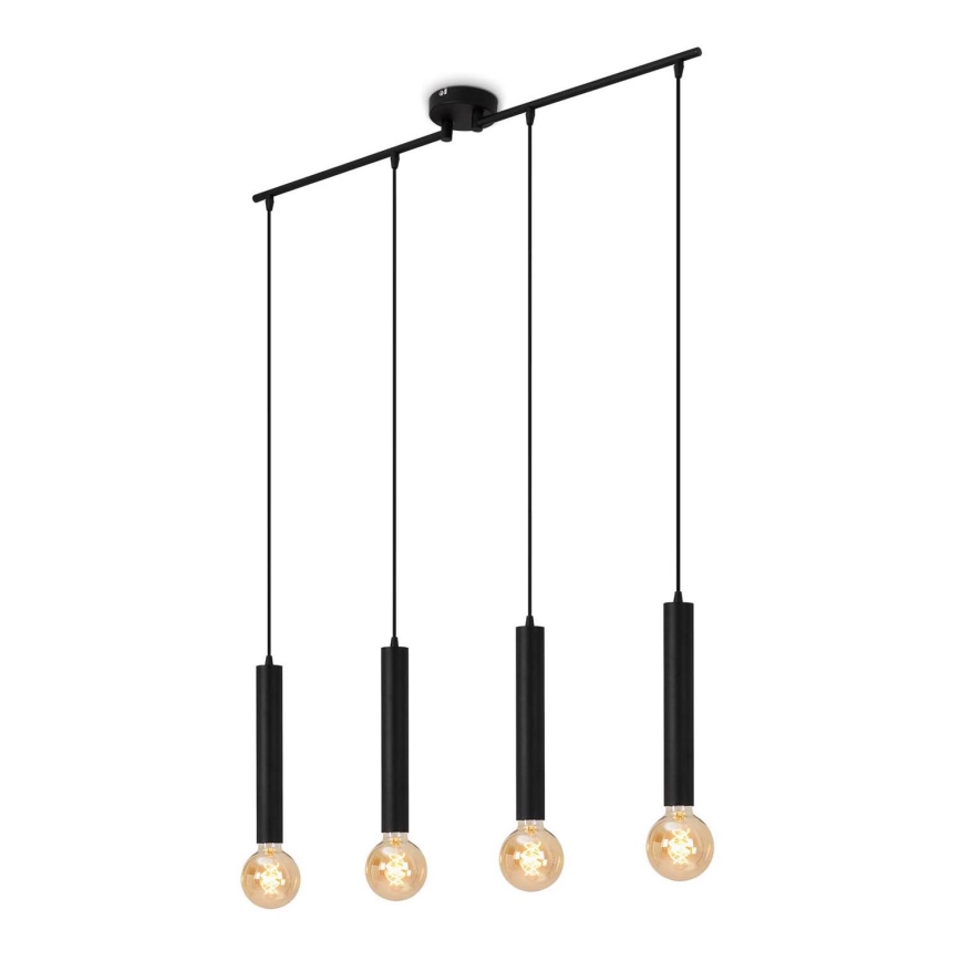 Briloner - Chandelier on a string LONGA 4xE27/60W/230V black