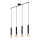 Briloner - Chandelier on a string LONGA 4xE27/60W/230V black