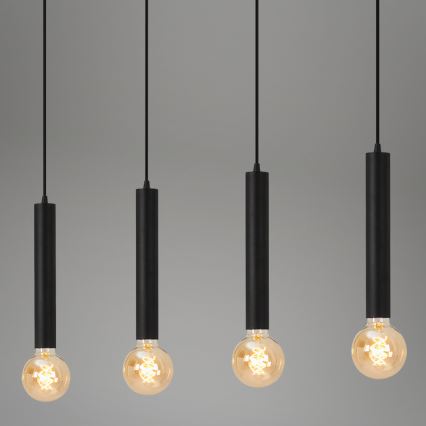 Briloner - Chandelier on a string LONGA 4xE27/60W/230V black