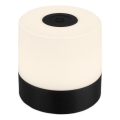 Briloner - Dimmable Rechargeable Touch-Control LED Outdoor Table Lamp, 2W/5V, 2700K, IP44, 1200 mAh, Black